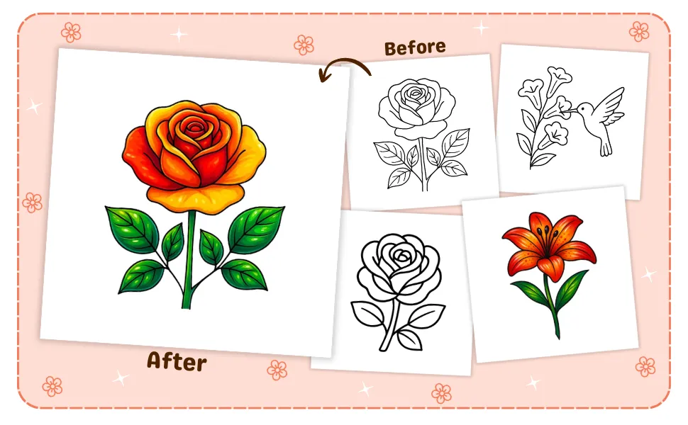 Simple Flowers A+ Content Slide 3