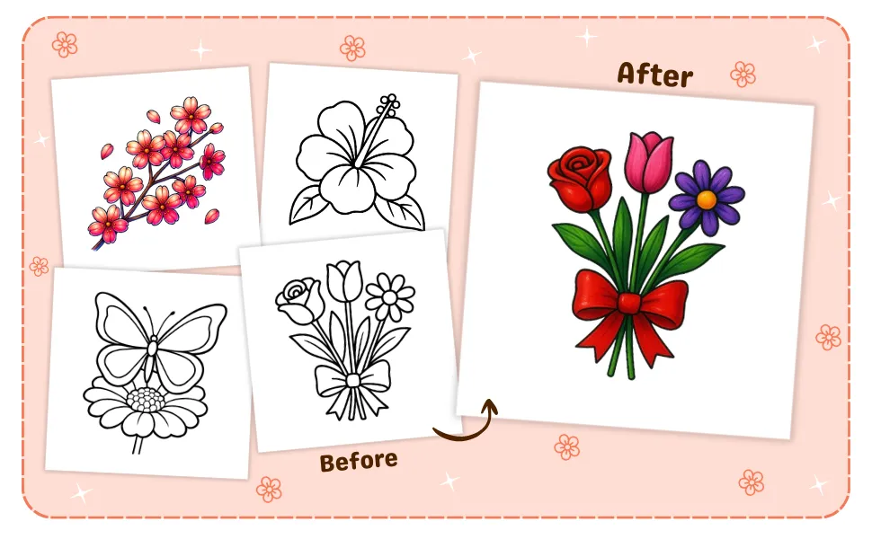 Simple Flowers A+ Content Slide 4