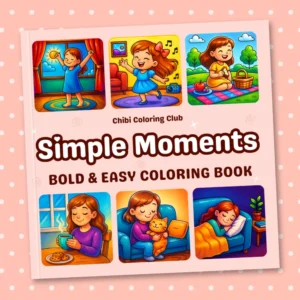 Simple Moments Coloring Book Product Front Cover Image