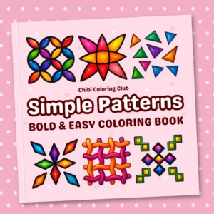Simple Patterns Coloring Book Product Front Cover Image