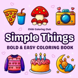 Simple Things Coloring Book Front Cover