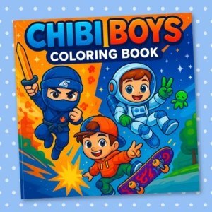 Chibi Boys Coloring Book: 30 Relaxing and Entertaining Coloring Adventures for Your Boys – Perfect for Kids, Teens, Chibi Fans, Anime Lovers, and Young Artists