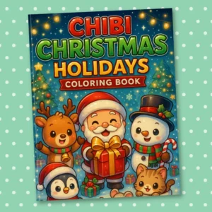 Chibi Christmas Holidays Coloring Book: 30 Cute and Festive Coloring Pages that Make Holiday Memories Even More Special