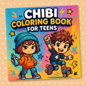 Chibi Coloring Book for Teens: 30 Fun, Cute, and Trendy Chibi Characters to Color – Perfect for Teen Boys and Girls Who Love Anime, Manga, and Kawaii Art – A Relaxing and Inspiring Coloring Experience