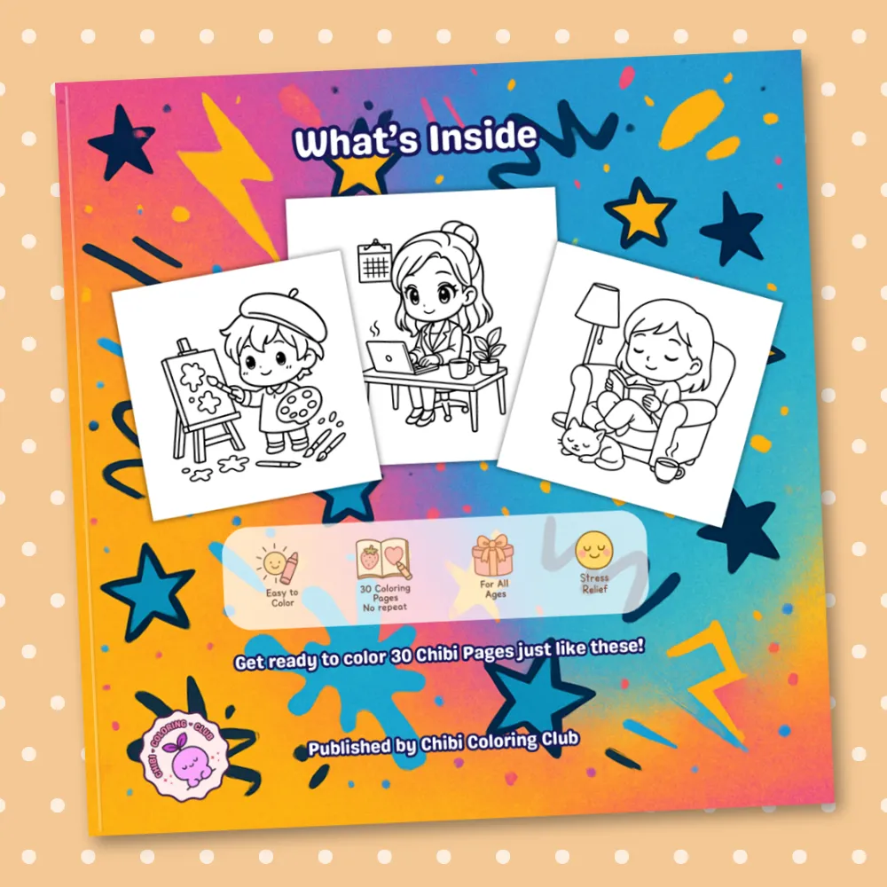 Chibi Coloring Book for Teens: 30 Fun, Cute, and Trendy Chibi Characters to Color – Perfect for Teen Boys and Girls Who Love Anime, Manga, and Kawaii Art – A Relaxing and Inspiring Coloring Experience