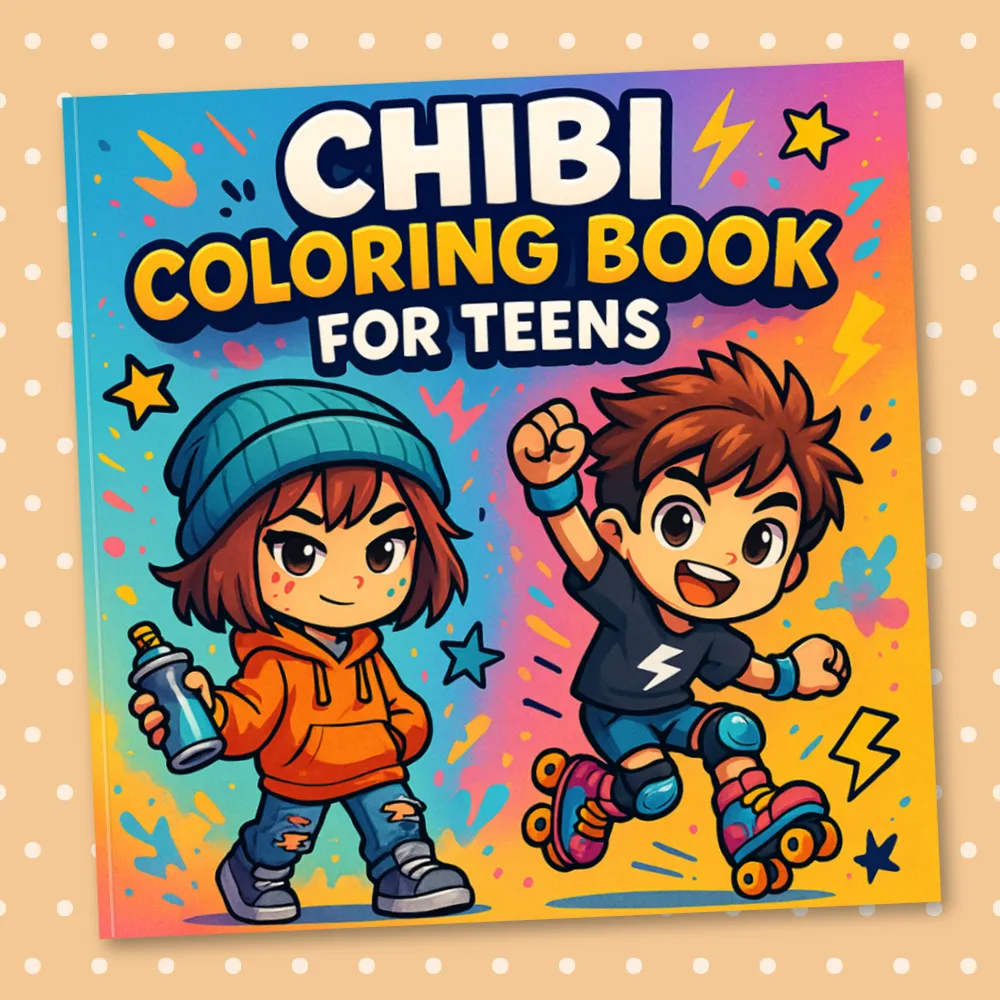 Chibi Coloring Book for Teens: 30 Fun, Cute, and Trendy Chibi Characters to Color – Perfect for Teen Boys and Girls Who Love Anime, Manga, and Kawaii Art – A Relaxing and Inspiring Coloring Experience